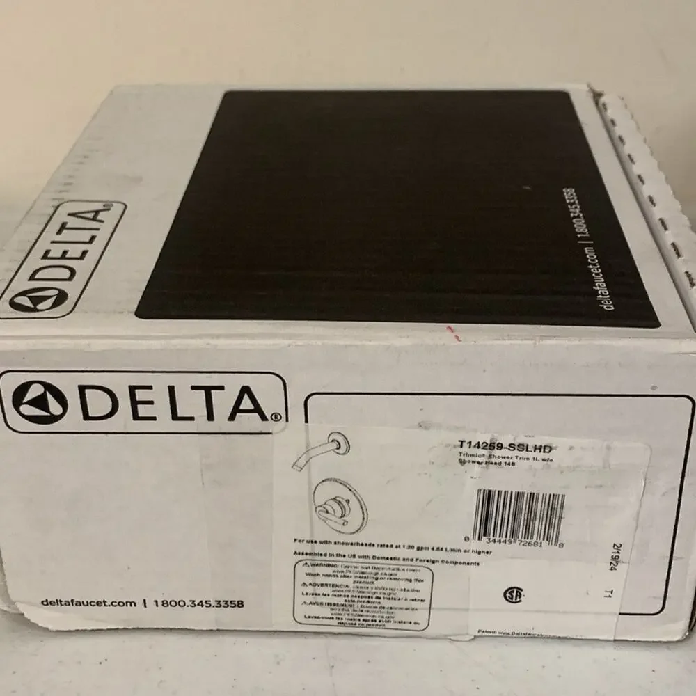 Delta Trinsic Monitor 14 Series Shower Trim - Less Head in Stainless